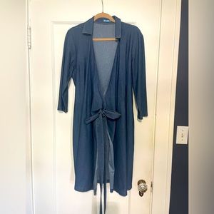 J McLaughlin denim wrap dress